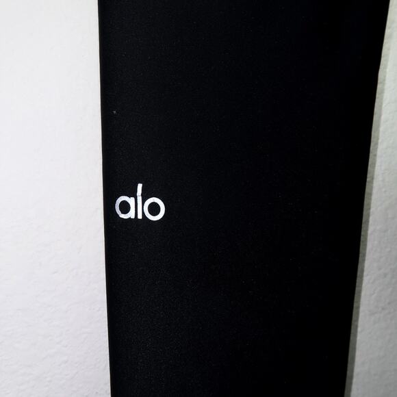 Alo High-Waist Airlift Legging XS Black Stubble Sheen Light Shine Full Length - Picture 7 of 7